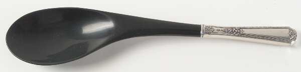 Louis XIV (Sterling, 1924, No Monograms) Salad Serving Spoon with Plastic Bowl