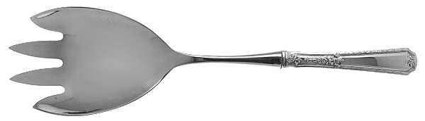 Louis XIV (Sterling, 1924, No Monograms) Salad Serving Fork with Stainless Prongs