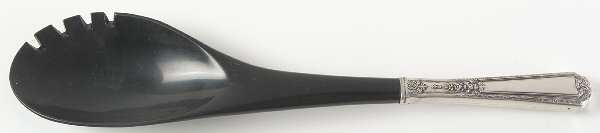 Louis XIV (Sterling, 1924, No Monograms) Salad Serving Fork with Plastic Prongs