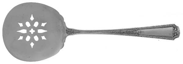 Louis XIV (Sterling, 1924, No Monograms) Solid Bon Bon Spoon with Pierced Bowl