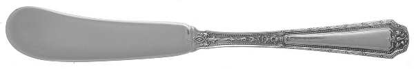 Louis XIV (Sterling, 1924, No Monograms) Flat Handle Butter Spreader
