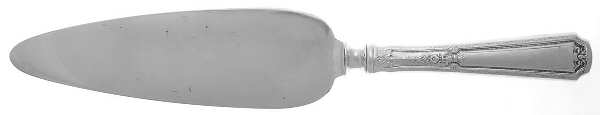 Louis XIV (Sterling, 1924, No Monograms) Pie Server with Silverplate Blade