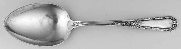 Louis XIV (Sterling, 1924, No Monograms) Vegetable Serving Spoon (Solid)