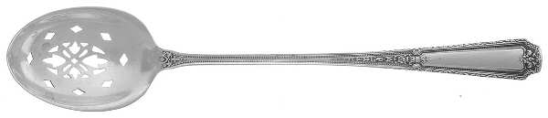 Louis XIV (Sterling, 1924, No Monograms) Pierced Bowl Short Handle Olive Spoon