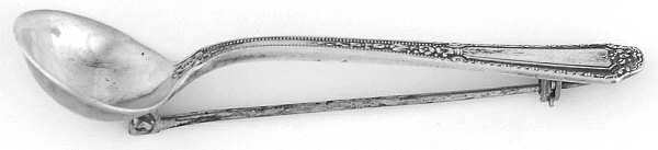 Louis XIV (Sterling, 1924, No Monograms) Lapel Pin
