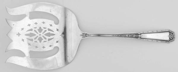 Louis XIV (Sterling, 1924, No Monograms) Large Solid Asparagus Serving Fork