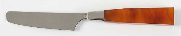 Lucite-Amber (Stainless) Modern Hollow Knife