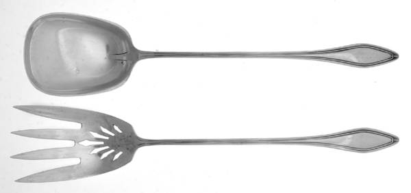 Mary Chilton (Sterling, 1912, No Monos) 2 Pc Large Lettuce Serving Set