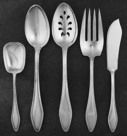 Mary Chilton (Sterling, 1912, No Monos) 5 Piece Hostess Set