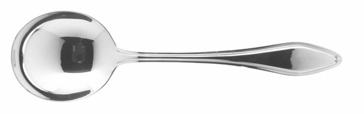 Mary Chilton (Sterling, 1912, No Monos) Round Bowl Soup Spoon (Gumbo)