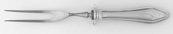 Mary Chilton (Sterling, 1912, No Monos) Small Steak Carving Fork with Stainless Prongs