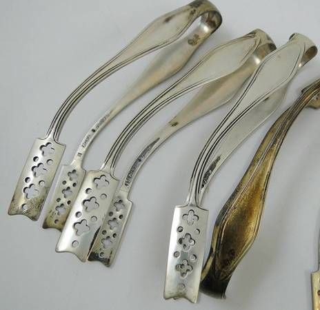 Mary Chilton (Sterling, 1912, No Monos) Solid Individual Asparagus Tongs