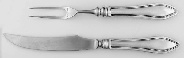 Mary Chilton (Sterling, 1912, No Monos) (2 Piece) Bacon Serving Set w/Hollow Handle