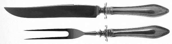 Mary Chilton (Sterling, 1912, No Monos) Small Steak 2-Piece Carving Set w/Stainless Blade