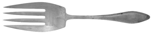 Mary Chilton (Sterling, 1912, No Monos) Solid Entree Serving Fork