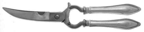 Mary Chilton (Sterling, 1912, No Monos) Poultry Shears with Stainless Blades