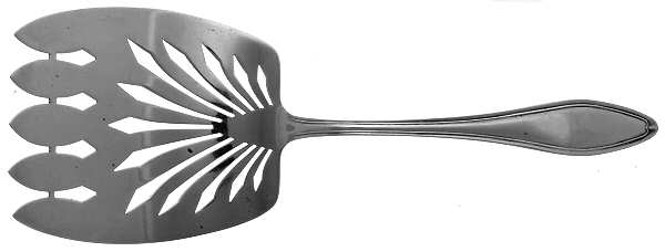 Mary Chilton (Sterling, 1912, No Monos) Large Solid Asparagus Serving Fork