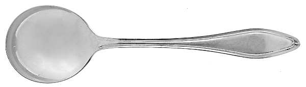 Mary Chilton (Sterling, 1912, No Monos) Round Bowl Soup Spoon (Cream Soup)