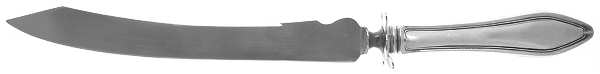 Mary Chilton (Sterling, 1912, No Monos) Large Carving/Roast Knife StnlBl w/Sterling Guard