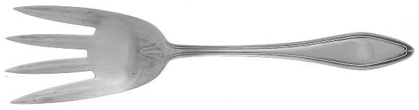 Mary Chilton (Sterling, 1912, No Monos) Large Chipped Beef Fork