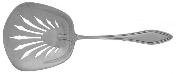Mary Chilton (Sterling, 1912, No Monos) Pierced Almond Spoon