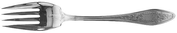 Mary Chilton-Eng No.1 (Sterling, 1912, No Monograms) Individual Solid Fish Fork