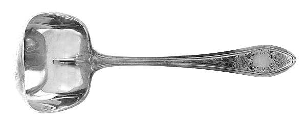 Mary Chilton-Eng No.1 (Sterling, 1912, No Monograms) Solid Gravy Ladle