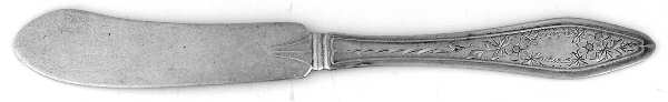 Mary Chilton-Eng No.1 (Sterling, 1912, No Monograms) Flat Handle Butter Spreader