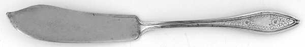 Mary Chilton-Eng No.1 (Sterling, 1912, No Monograms) Flat Handle Master Butter Knife