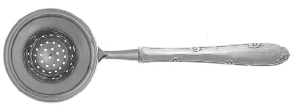 Madeira (Sterling, 1948, No Monograms) Tea Strainer Overcup Serving-Stainless Bowl HC