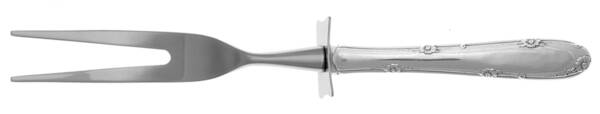 Madeira (Sterling, 1948, No Monograms) Carving Fork Small with Stainless Prongs HC