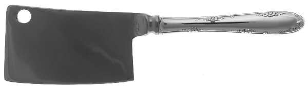 Madeira (Sterling, 1948, No Monograms) Cheese Cleaver with Stainless Blade