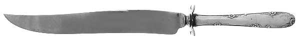 Madeira (Sterling, 1948, No Monograms) Large Stainless Blade Roast Carving Knife