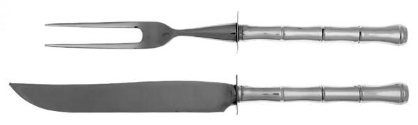 Mandarin (Sterling, 1972) Small Stainless Blade 2-Piece Steak Carving Set