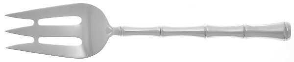Mandarin (Sterling, 1972) Cold Meat Serving Fork W/Hollow Hdl &Sterling Tine