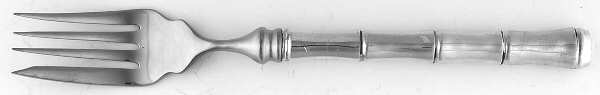 Mandarin (Sterling, 1972) Individual Hollow Fish Fork, Stainless Tines
