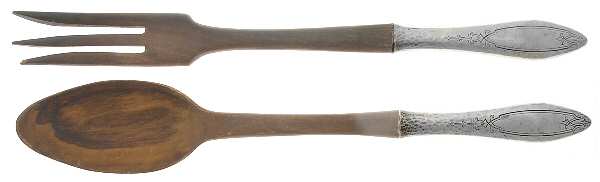Merrimack (Sterling, 1916) Wooden Bowl 2-Piece Salad Set