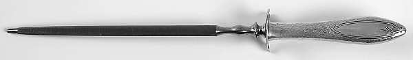 Merrimack (Sterling, 1916) Large Roast Steel Rod Knife Sharpener
