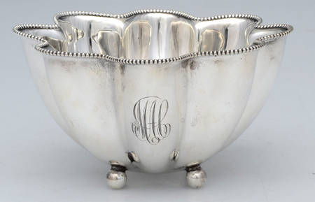4866 (Sterling, Hollowware) Sterling Footed Bon Bon Bowl