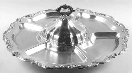 Silverplate Hollowware Lazy Susan, Missing Liner