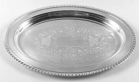 Silverplate Hollowware Medium Oval Silverplate Platter