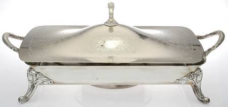 Silverplate Hollowware Electric Food Warmer with Cord