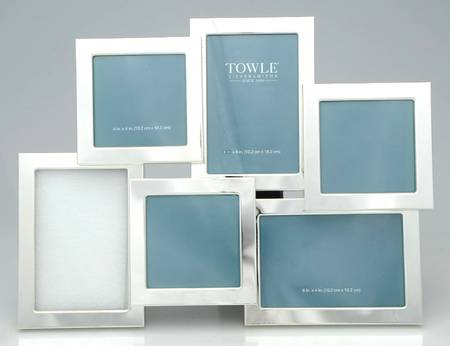 Silverplate Hollowware Collage Picture Frame