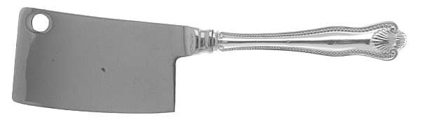 Newport Shell (Sterling, 1910, No Monograms) Cheese Cleaver with Stainless Blade