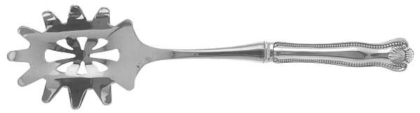 Newport Shell (Sterling, 1910, No Monograms) Pasta Server with Stainless Bowl