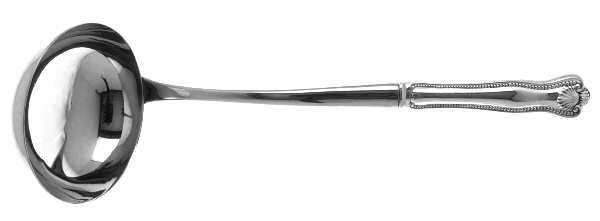 Newport Shell (Sterling, 1910, No Monograms) Soup Ladle with Stainless Bowl