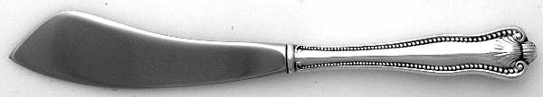 Newport Shell (Sterling, 1910, No Monograms) Hollow Handle Master Butter Knife