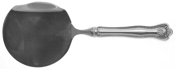 Newport Shell (Sterling, 1910, No Monograms) Cranberry Server with Stainless Bowl