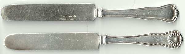 Newport Shell (Sterling, 1910, No Monograms) Solid Dessert/Tea Knife