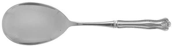 Newport Shell (Sterling, 1910, No Monograms) Salad Servng Spoon with Stainless Bowl